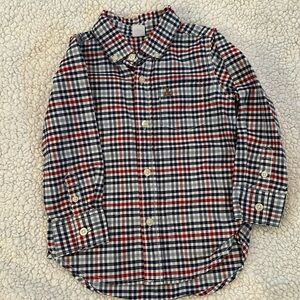 Gap Red White & Blue Button Down Like New
